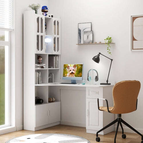L-Shaped Corner Computer Desk for Home Office or Study desk, Study