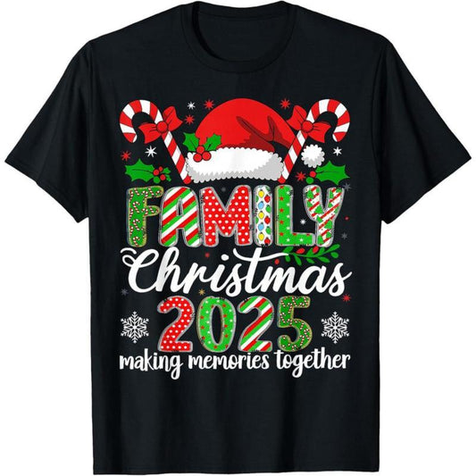 Family Christmas 2025 Matching Outfit Xmas Squad Santa Group T-Shirt