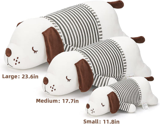 Stuffed Animals Dog 23.6Inches Large Plush Pillow for Kids Jumbo Kawaii Plushies Puppy Soft Toy Hugging Body Pillow for Sleeping Corgi Plushie Birthday Gift for Girls Boys