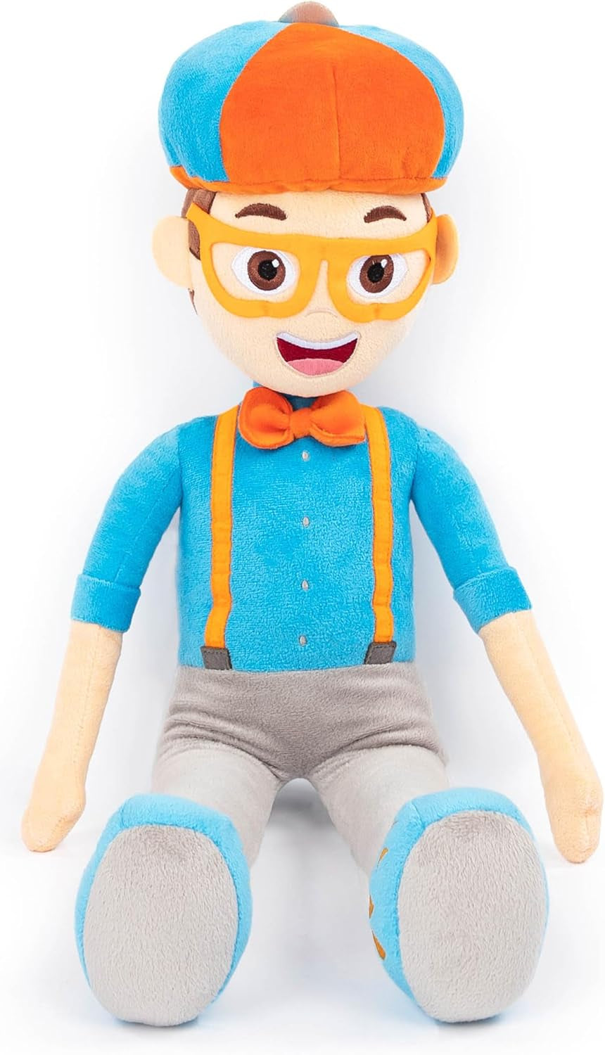 Blippi Plush Pillow Buddy - Super Soft Kids Character Pillow - Polyester Microfiber, 24 Inches