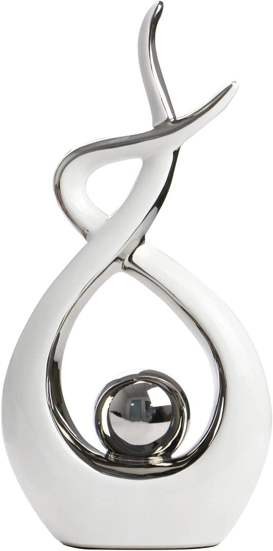 Home Decor Modern Abstract Art Ceramic Statue Table Decorations for Dining Room Living Room Office Centerpiece