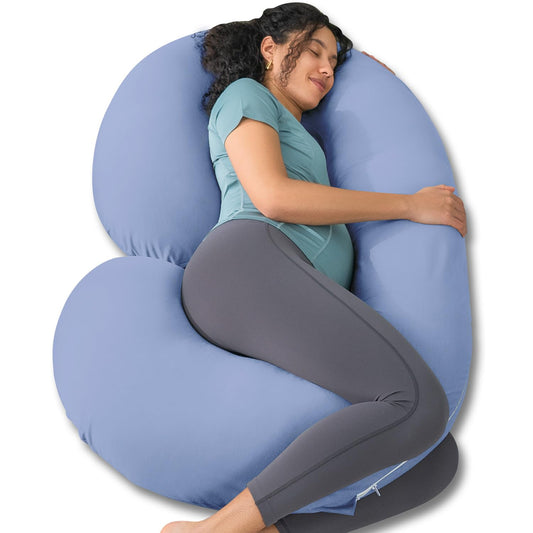 Cooling Pregnancy Pillow, Maternity Pillow for Pregnant Women(Cooling Blue)