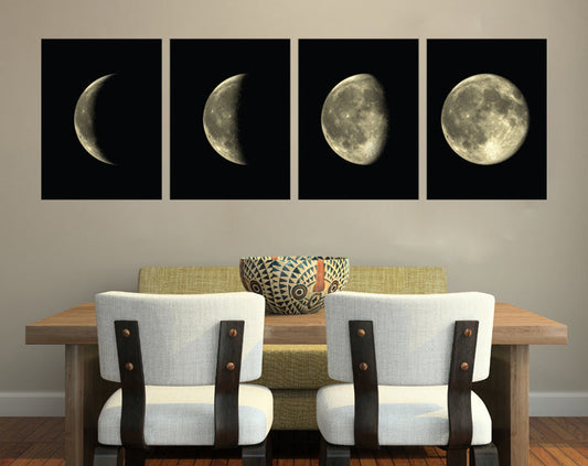 Moon Phases Set Of 4 Wall Decals