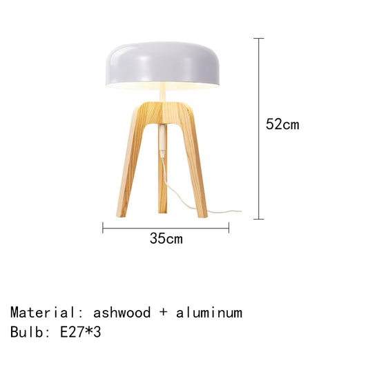 Pileo Porada Floor Lamp Modern Solid Wood Floor Lamp Nordic Living Room Tripod Floor Lamp Bedroom Home Classical LED Corner Lamp