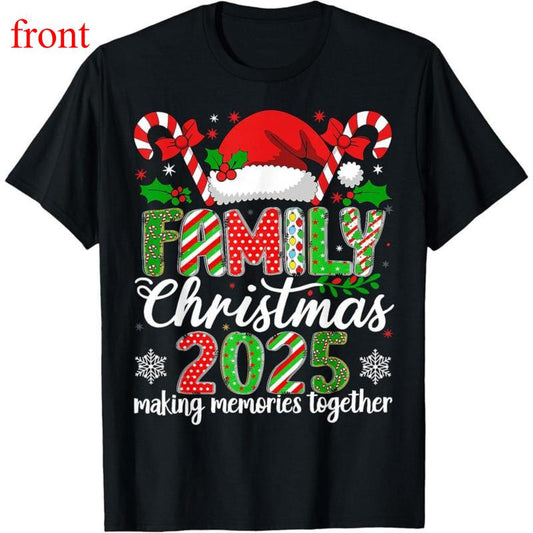 Family Christmas 2025 Matching Outfit Xmas Squad Santa Group T-Shirt